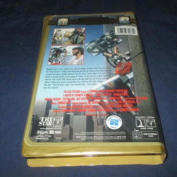 Short Circuit 2 Columbia Tristar Family Collection VHS w/ Clamshell Case - Picture 2 of 8